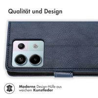 imoshion Luxuriöse Klapphülle Xiaomi Redmi Note 13 Pro (5G) / Poco X6 - Dunkelblau