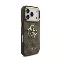 Guess 4G Metal Logo Back Cover Apple iPhone 18 Pro Max / 17 Pro Max - Braun