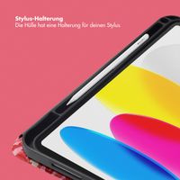 Selencia Vivid Klapphülle Apple iPad 11 (2025) 11 Zoll A16 / iPad 10 (2022) 10.9 Zoll - Wild Spots Lipstick