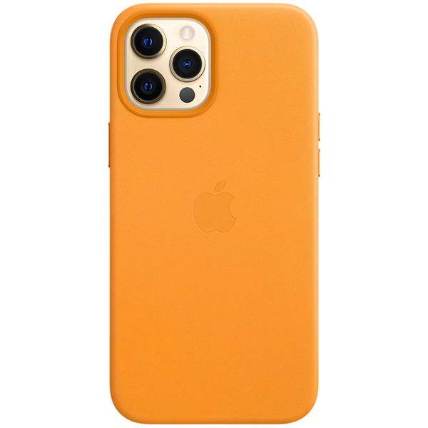 Apple Leder-Case MagSafe für iPhone 12 Pro Max - California Poppy