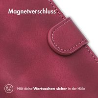 imoshion Klapphülle mit Kordel für das Samsung Galaxy A56 - Rot