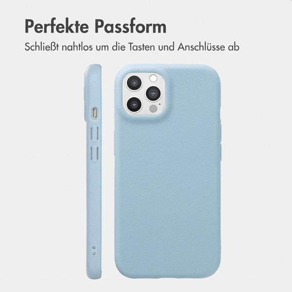 imoshion Texture Backcover iPhone 12 / 12 Pro - Hellblau