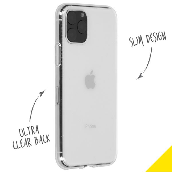 Accezz TPU Clear Cover Transparent für iPhone 11 Pro