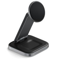 Satechi 3-in-1 Foldable Qi2 Charging Stand | Faltbares kabelloses Ladegerät - MagSafe und Qi2 kompatibel