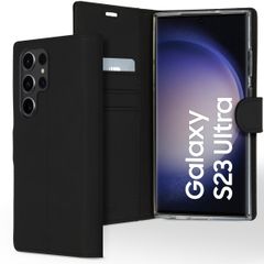 Accezz Wallet TPU Klapphülle Samsung Galaxy S23 Ultra - Schwarz