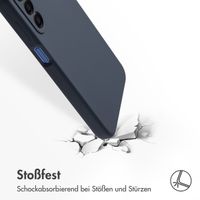 Accezz Liquid Silikoncase Samsung Galaxy A17 - Dunkelblau