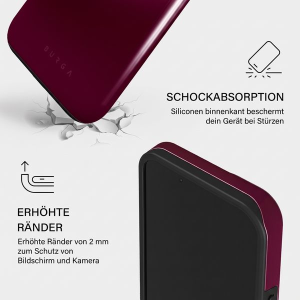 Burga Tough Back Cover MagSafe Apple iPhone 13 - Dark Cherry