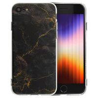 imoshion Design Hülle für das Apple iPhone SE (2022 / 2020) / 8 / 7 / 6s - Black Marble