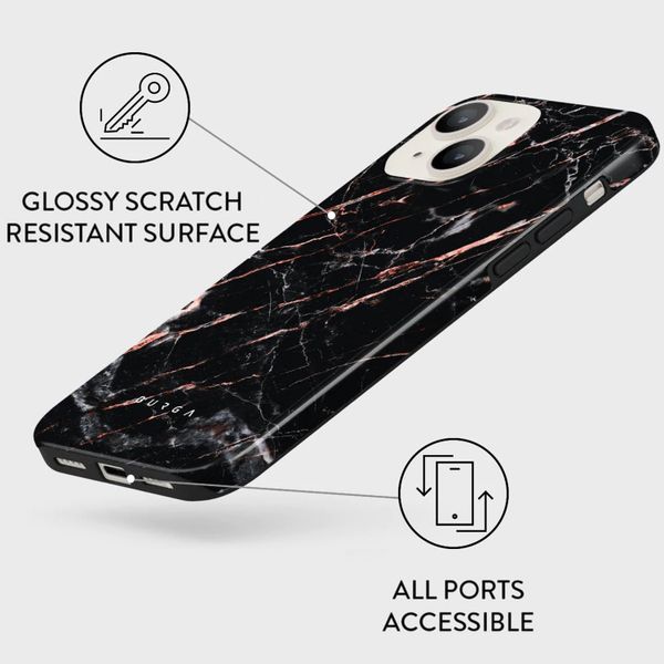 Burga Tough Back Cover für das iPhone 14 Plus - Rose Gold Marble