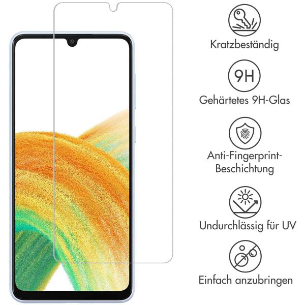 Selencia Displayschutz aus gehärtetem Glas für das Samsung Galaxy A34 (5G)