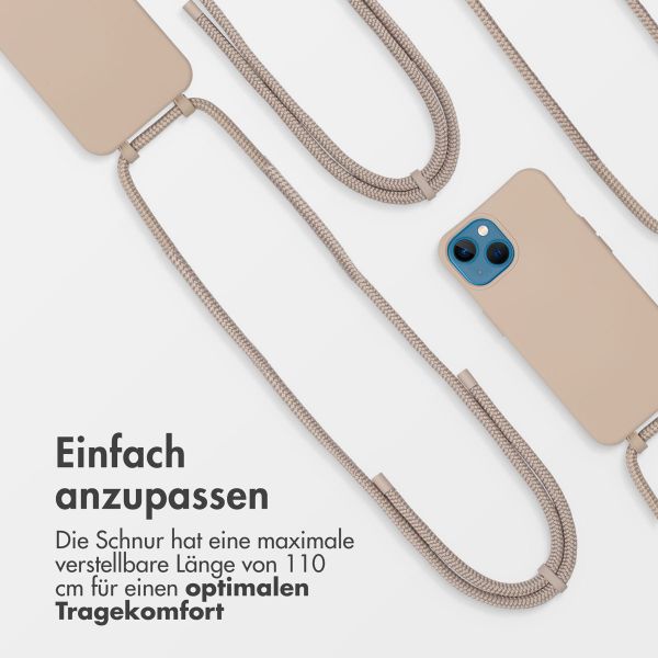 imoshion Color Backcover mit abnehmbarem Handykette und MagSafe Apple iPhone 13 - Nude