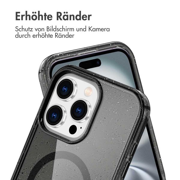 imoshion Sparkle Back Cover mit MagSafe Apple iPhone 16 Pro Max - Glitter Schwarz