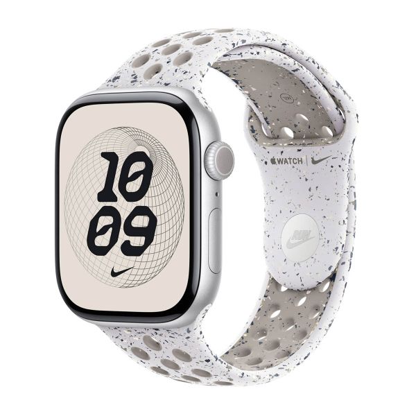 Apple Nike Sport Armband für das  Apple Watch Series 1 t/m 9 / SE (38/40/41 mm) | Series 10 / 11 (42 mm) - Größe M/L - Veiled Grey