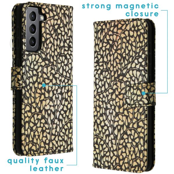imoshion Design TPU Klapphülle Samsung Galaxy S21 - Allover de luxe