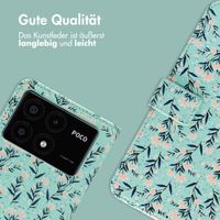 imoshion Design Klapphülle Xiaomi Poco X6 Pro - Blue Flowers