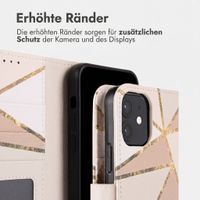 imoshion Design Klapphülle Apple iPhone 12 (Pro) - Beige Graphic