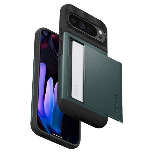 Spigen Slim Armor CS Case für das Google Pixel 9 Pro XL - Abyss Green