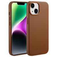 Accezz MagSafe Leather Backcover für das Apple iPhone 14 - Sienna Brown