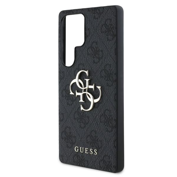 Guess 4G Metal Logo Back Cover Samsung Galaxy S25 Ultra - Schwarz