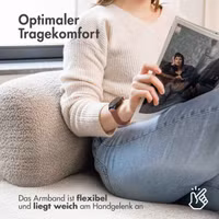 imoshion Magnetisches Milanaise Armband -   Universelle 18 mm Anschluss - Rosé gold