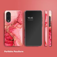 Selencia Vivid Back Cover Samsung Galaxy S25 Edge - Rosy Marble