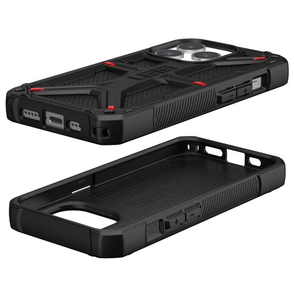 UAG Monarch Backcover für das Apple iPhone 15 Pro - Kevlar Black