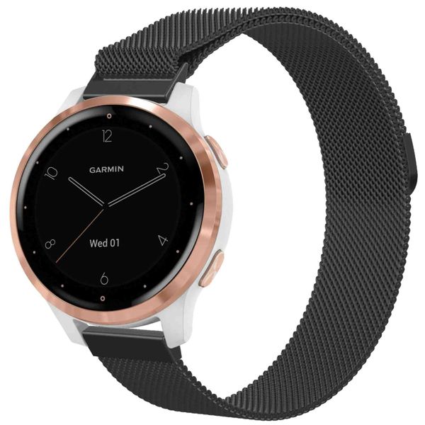 imoshion Magnetisches Milanaise Armband -   Universelle 18 mm Anschluss - Schwarz