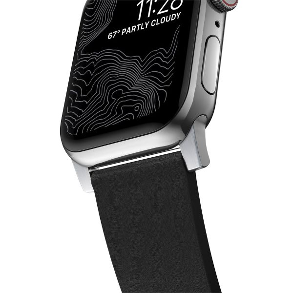 Nomad Active Pro Armband für das  Apple Watch Series 1 t/m 11 / SE / Ultra (44/45/46/49 mm) - Black / Silver
