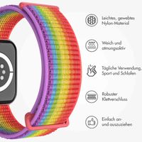 imoshion Nylonarmband für das  Apple Watch Series 1 t/m 11 / SE / Ultra (44/45/46/49 mm) - Rainbow