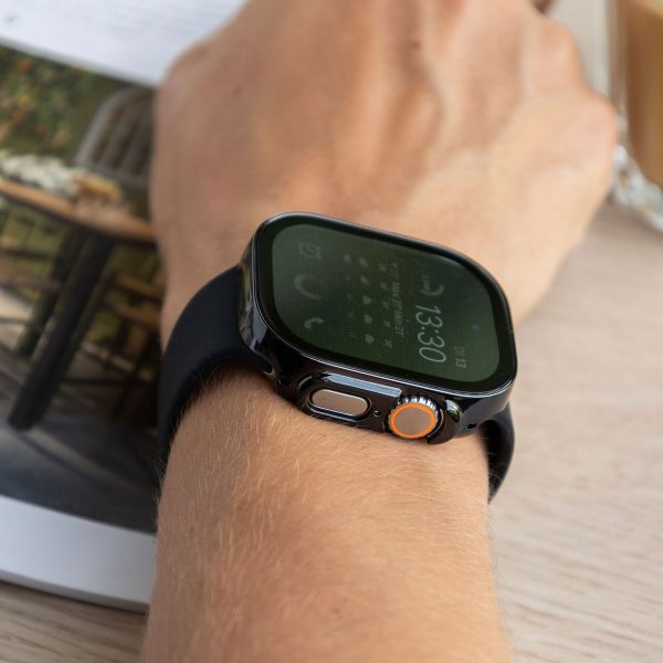 imoshion Full Cover glänzendes Hard Case für das Apple Watch Ultra / Ultra 2 / Ultra 3 - 49 mm - Schwarz