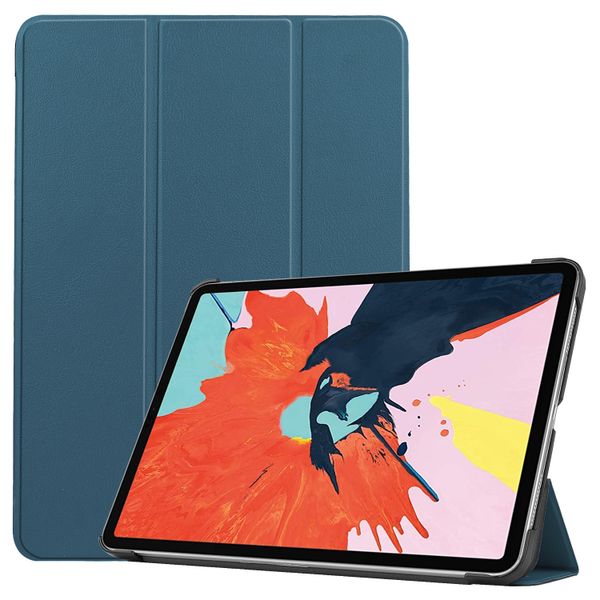 imoshion Trifold Klapphülle für das iPad Air 11 Zoll (2024) M2 / Air 5 (2022) / Air 4 (2020) - Dunkelgrün