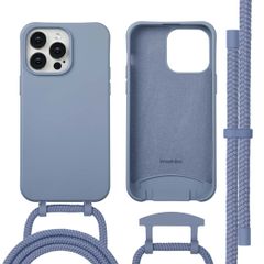imoshion Color Backcover mit abnehmbarem Handykette und MagSafe Apple iPhone 14 Pro Max - Ash Blue