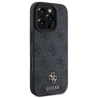 Guess 4G Metal Logo Back Cover MagSafe Apple iPhone 16 Pro Max - Schwarz