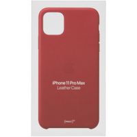 Apple Leder-Case Rot für das iPhone 11 Pro Max