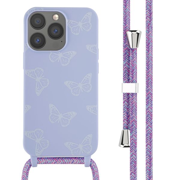 imoshion Silikonhülle design mit Band für das iPhone 13 Pro - Butterfly