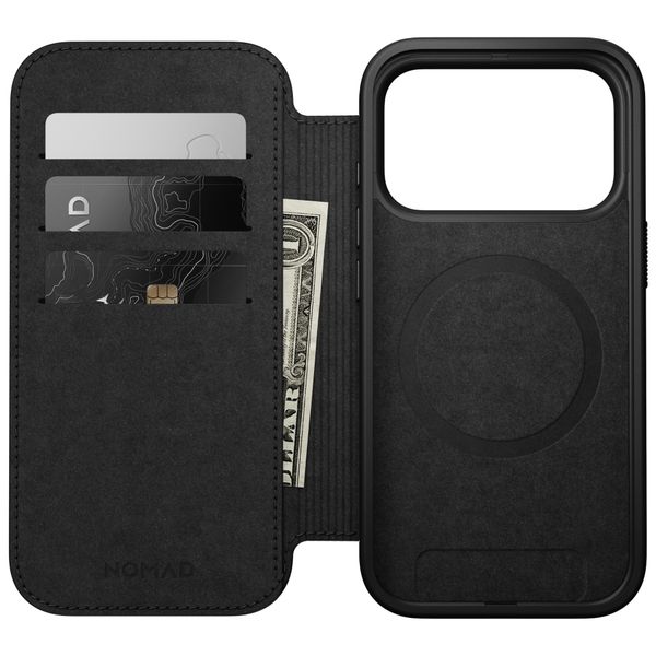 Nomad Modern Leather Folio Klapphülle Apple iPhone 18 Pro / 17 Pro - English Tan