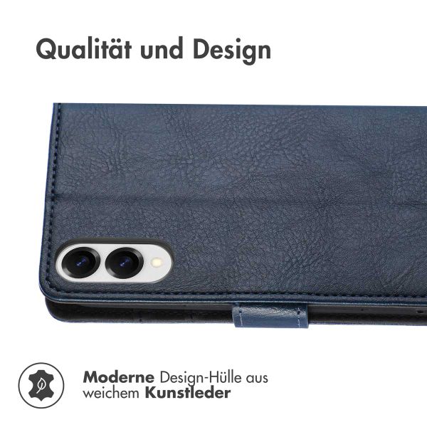 imoshion Luxuriöse Klapphülle Samsung Galaxy S25 Edge - Dunkelblau