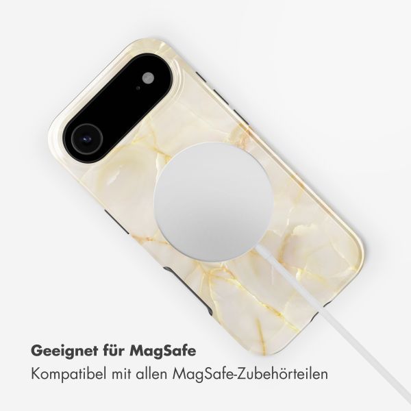 Selencia Vivid Rückabdeckung mit MagSafe Apple iPhone Air - Golden Beige Marble
