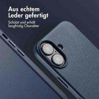 Accezz MagSafe Leather Backcover Apple iPhone 16 - Nightfall Blue