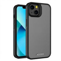 Accezz Rugged Frosted Back Cover Apple iPhone 13 - Schwarz