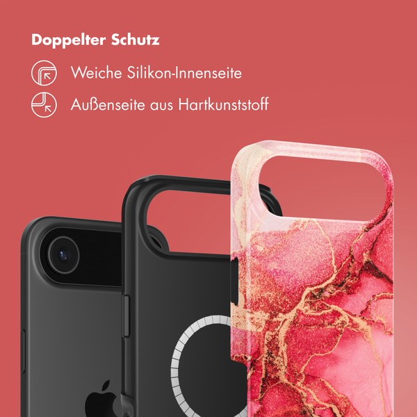 Selencia Vivid Rückabdeckung mit MagSafe Apple iPhone Air - Rosy Marble