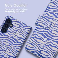 imoshion ﻿Design Klapphülle für das Samsung Galaxy A54 (5G) - White Blue Stripes