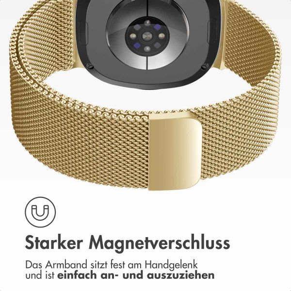 imoshion Magnetisches Milanaise Armband für das  Samsung Galaxy Watch 8 (40/44mm) / Classic (46mm) - Gold