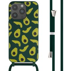 imoshion Silikonhülle design mit Band für das iPhone 15 Pro - Avocado Green