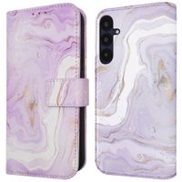 imoshion Design Klapphülle für das Samsung Galaxy A25 (5G) - Purple Marble