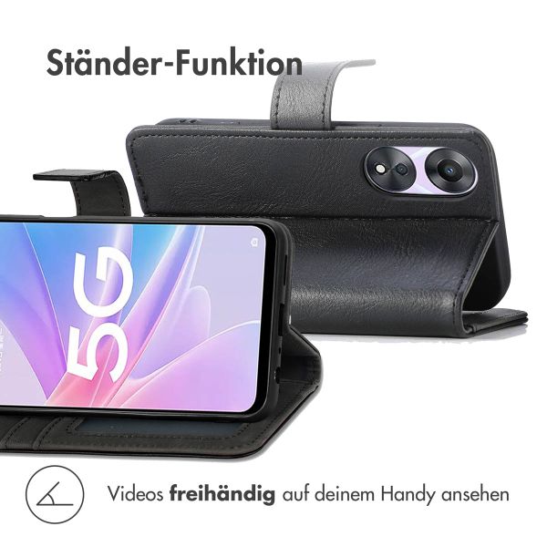 imoshion Luxuriöse Klapphülle Oppo A78 (4G) - Schwarz