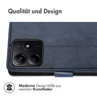 imoshion Luxuriöse Klapphülle Xiaomi Redmi Note 14 (5G) - Dunkelblau