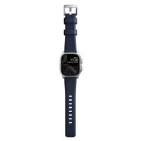 Nomad Robustes Armband FKM für das  Apple Watch Series 1 t/m 11 / SE / Ultra (44/45/46/49 mm) - Silber / Blau
