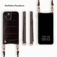 Selencia Nova Echtleder Backcover mit Kartenhalter Apple iPhone 14 / 13 - Dark Chocolate
