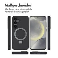 Accezz Ring Stand Backcover mit MagSafe Samsung Galaxy S24 - Schwarz